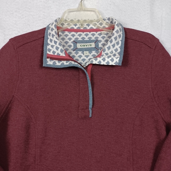 Orvis long sleeve 1/4 zipper women's Sweatshirt L. - Picture 3 of 7